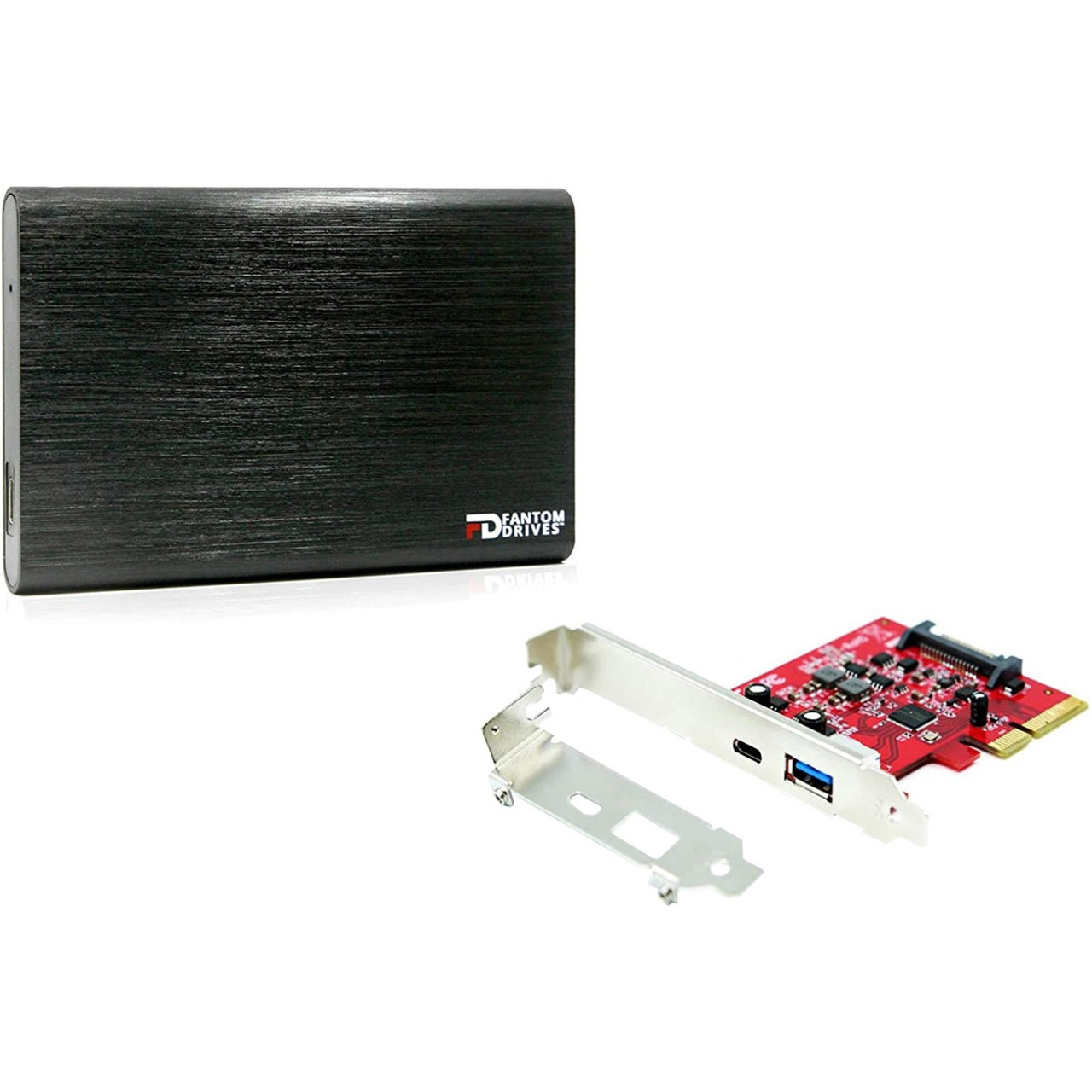 Fantom Drives External SSD 250GB USB 3.1 Gen 2 Type-C 10Gb/s