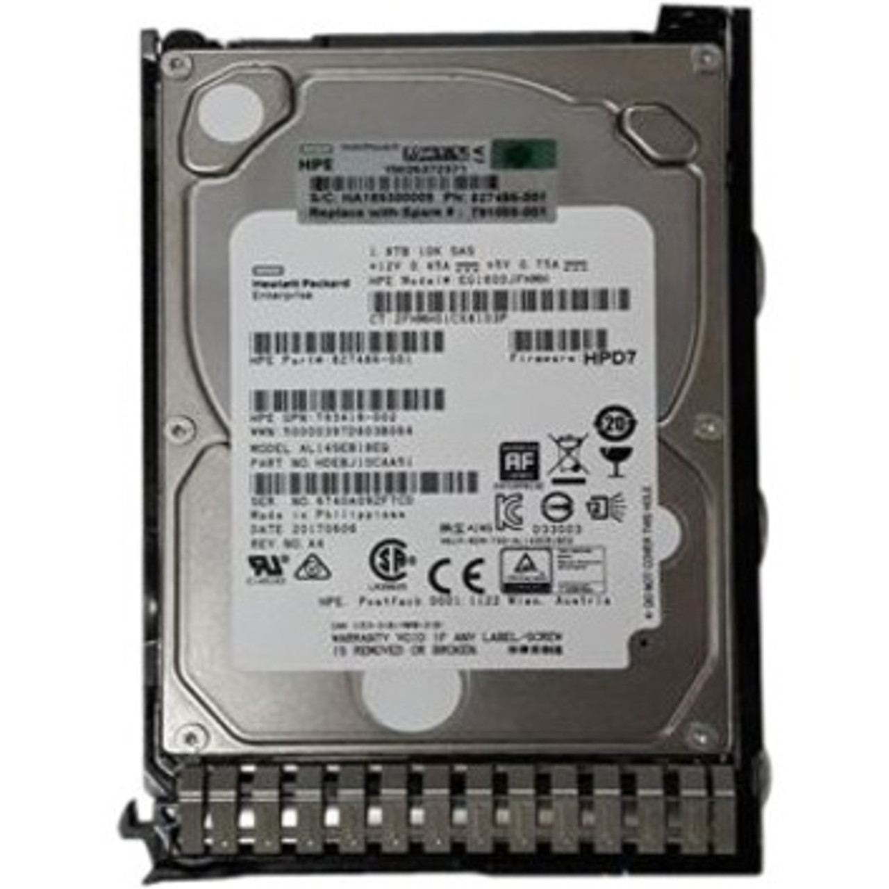 HPE 1.80 TB Hard Drive - 2.5" Internal - SAS (12Gb/s SAS)