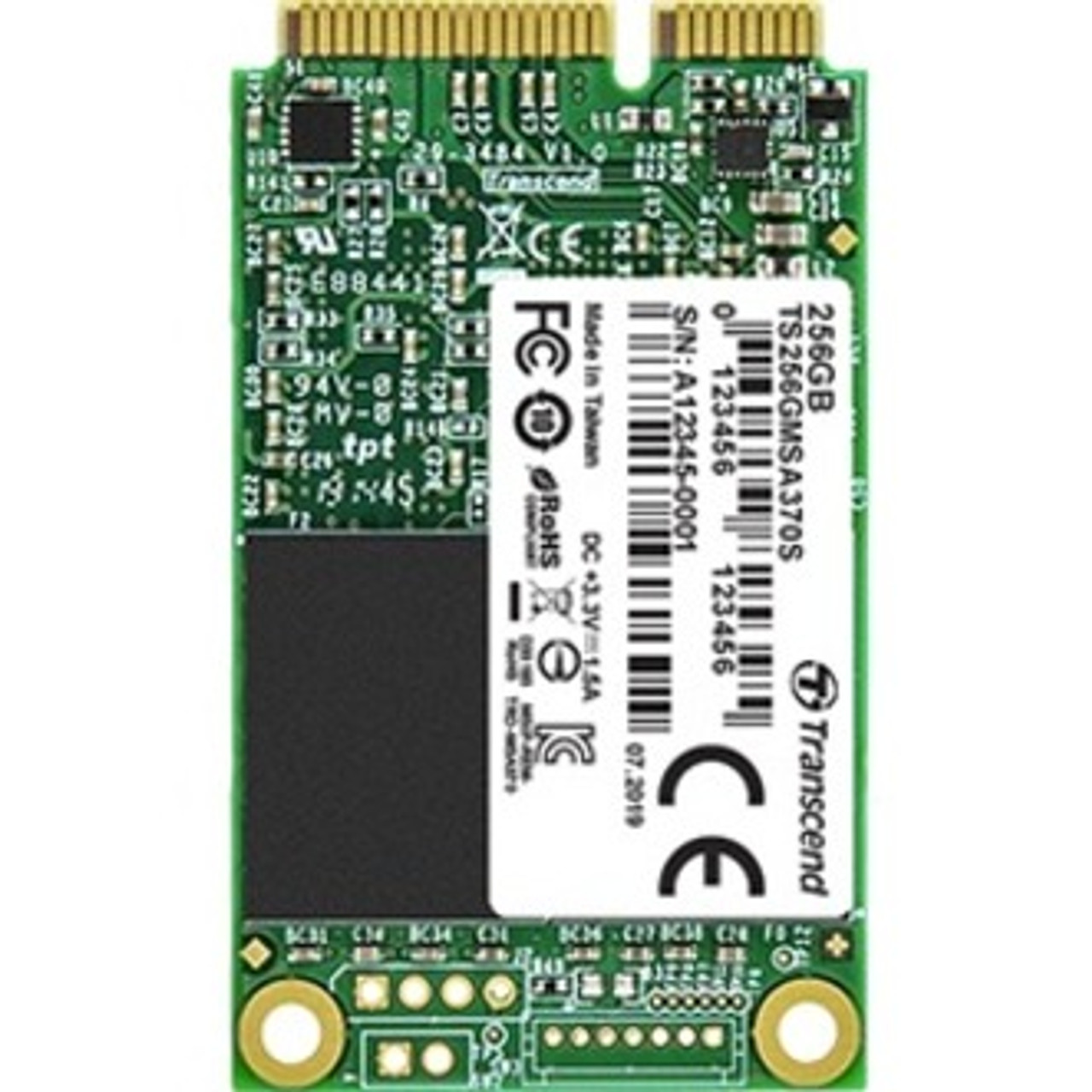 Transcend 370S 64 GB Solid State Drive - mSATA Internal - SATA (SATA/600) - TS64GMSA370S