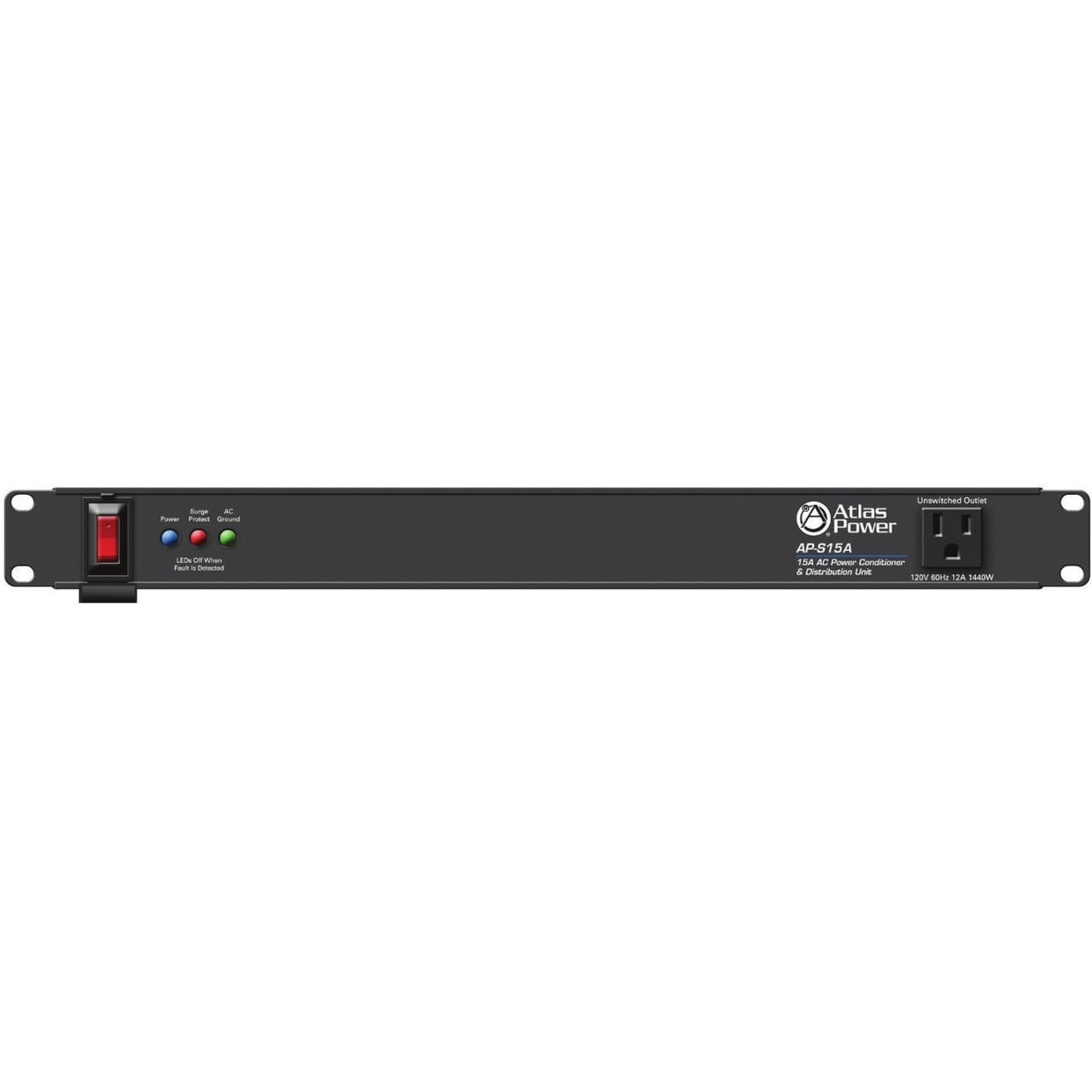 AtlasIED 15A Power Conditioner and Distribution Unit with IEC Power Cord - AP-S15A