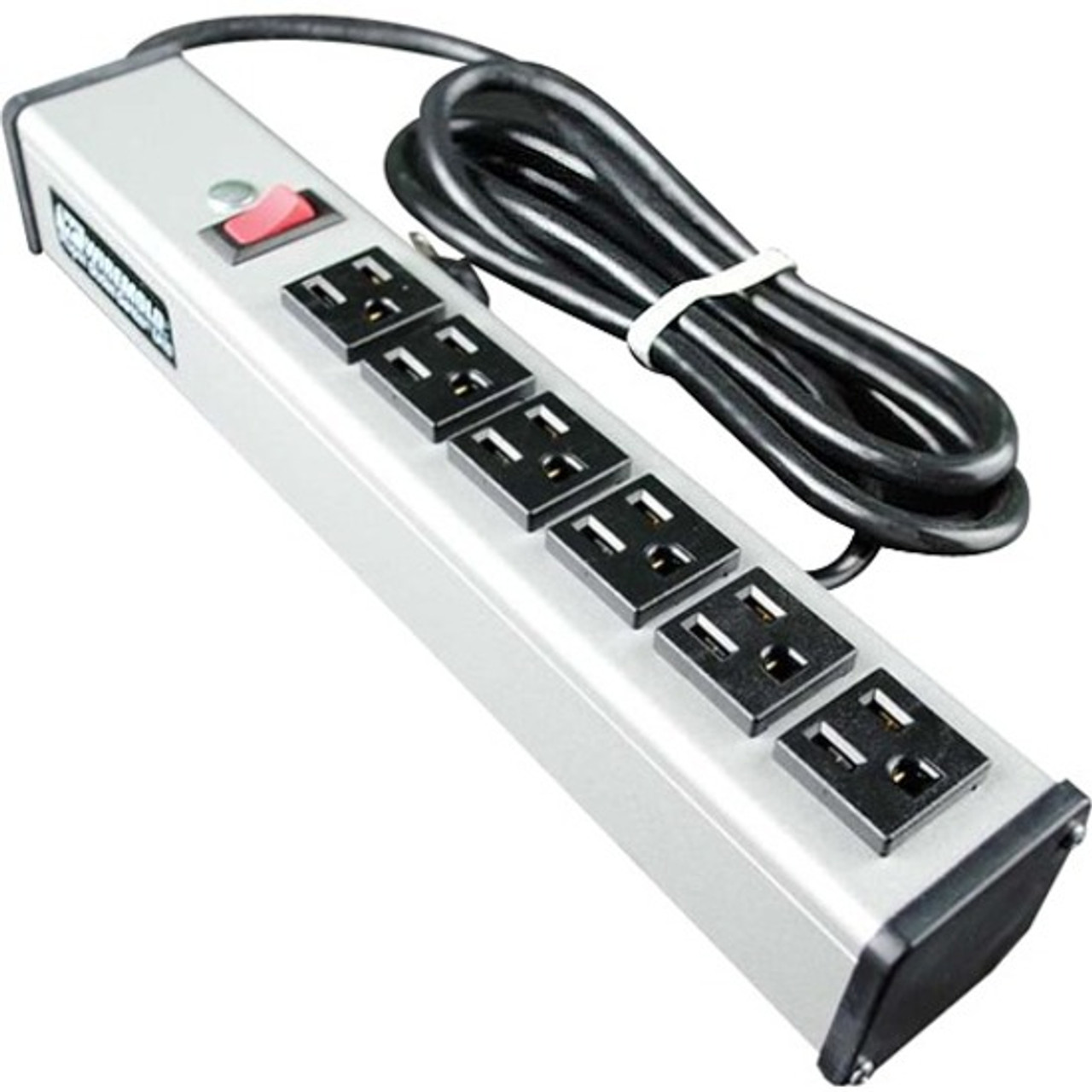 C2G 6ft Wiremold 6-Outlet Plug-In Center Unit 120v/15a Lighted Switch 6-Outlet Power Strip