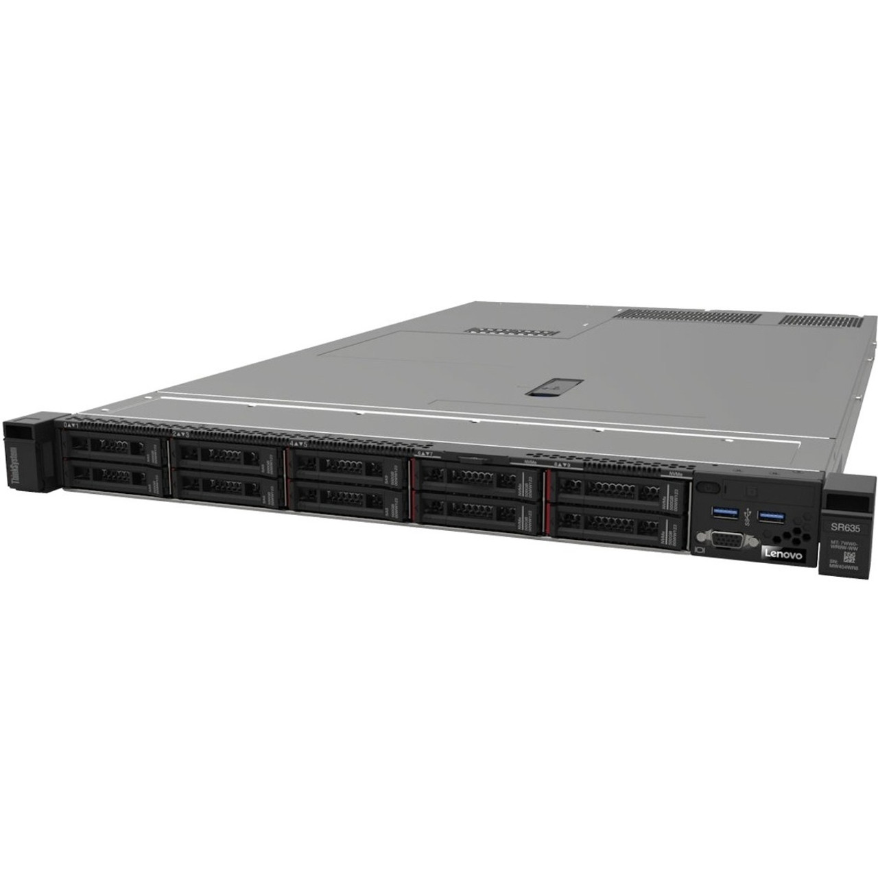 Lenovo ThinkSystem SR635 7Y99A018NA 1U Rack Server - 1 x AMD EPYC 7702P 2 GHz - 32 GB RAM - Serial ATA Controller - 7Y99A018NA