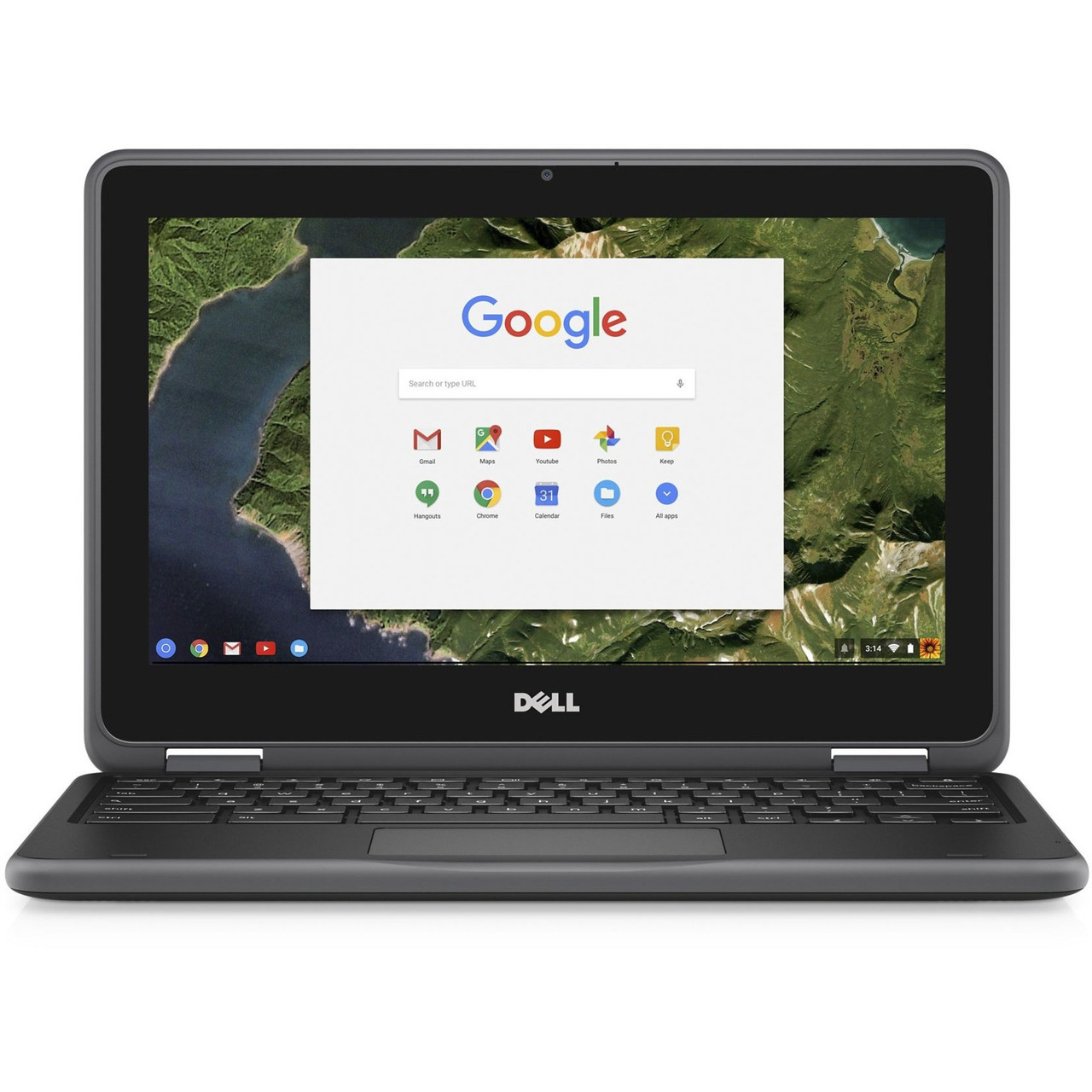 Dell Chromebook 3189 11.6" Touchscreen Convertible 2 in 1 Chromebook - 1366 x 768 - Intel Celeron N3060 Dual-core (2 Core) 1.60 GHz - 4 GB Total RAM - 16 GB Flash Memory - Black