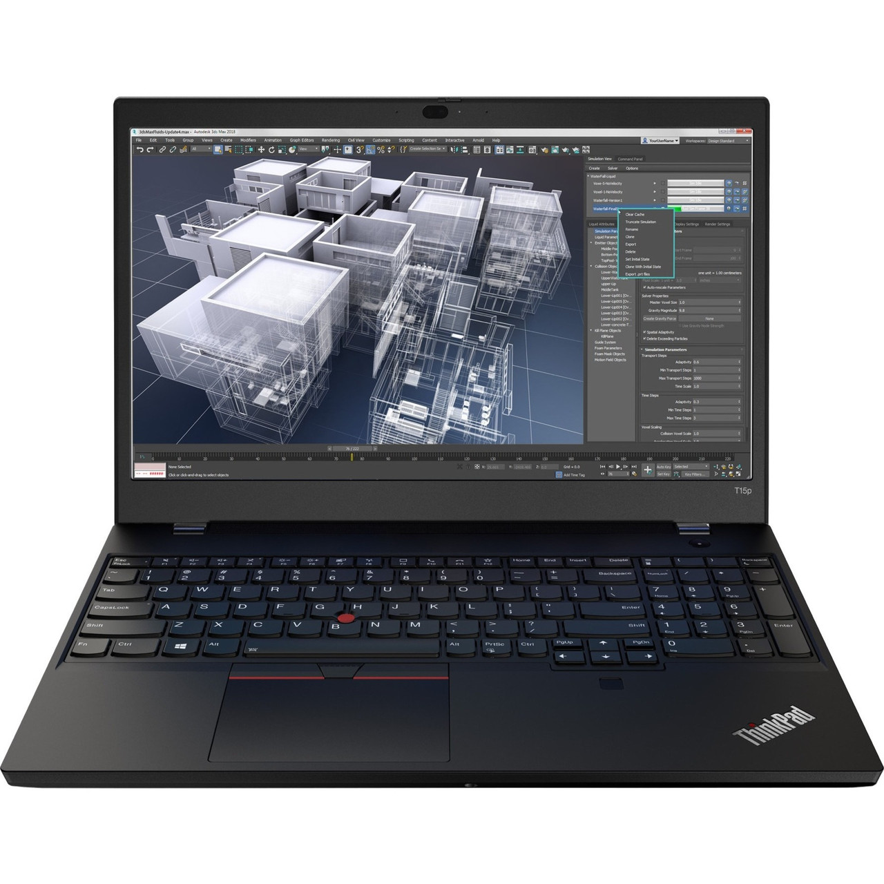 Lenovo ThinkPad T15p Gen 2 21A7001EUS 15.6" Notebook - Full HD - 1920 x 1080 - Intel Core i5 11th Gen i5-11400H Hexa-core (6 Core) 2.70 GHz - 8 GB Total RAM - 256 GB SSD - Black - 21A7001EUS