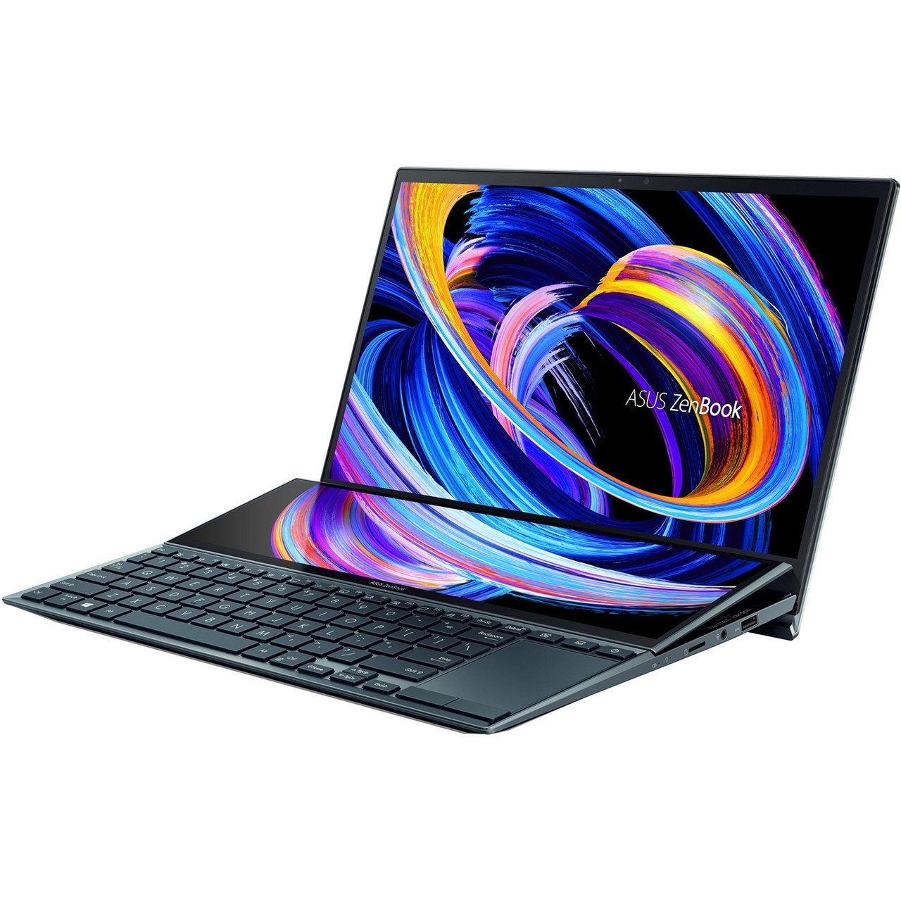 Asus ZenBook Duo 14 UX482 UX482EA-DS71T 14" Touchscreen Notebook - Full HD - 1920 x 1080 - Intel Core i7 11th Gen i7-1165G7 Quad-core (4 Core) 2.80 GHz - 8 GB Total RAM - 512 GB SSD - Celestial Blue - UX482EA-DS71T