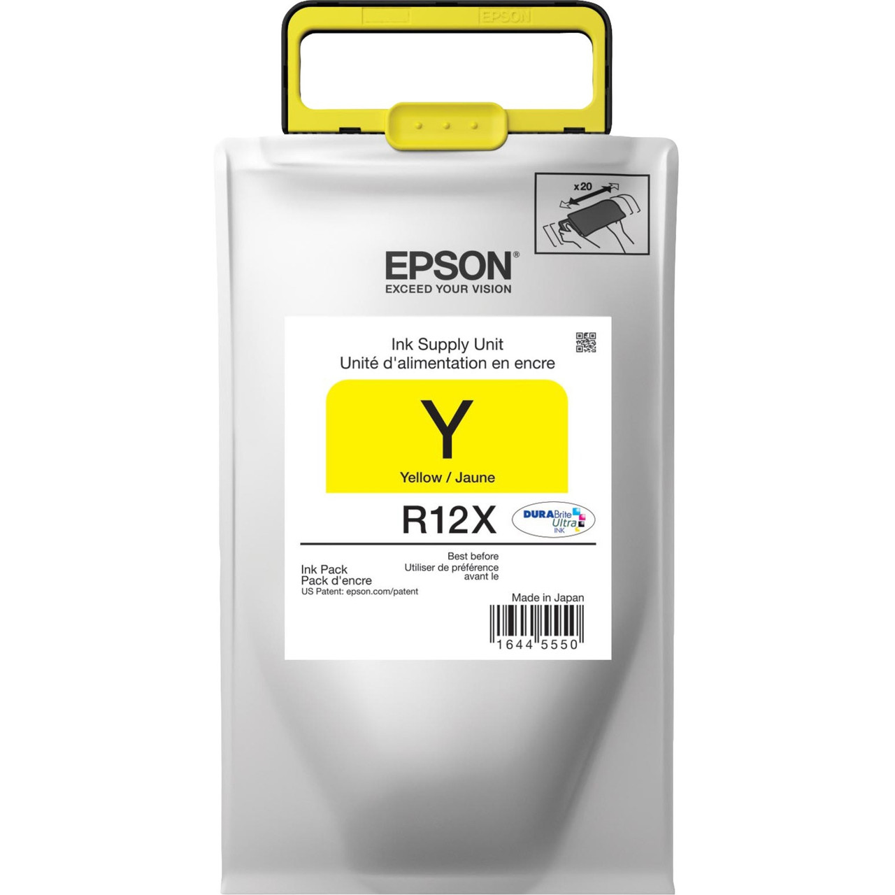 Epson DURABrite Ultra R12X Original Ink Cartridge - Yellow - TR12X420