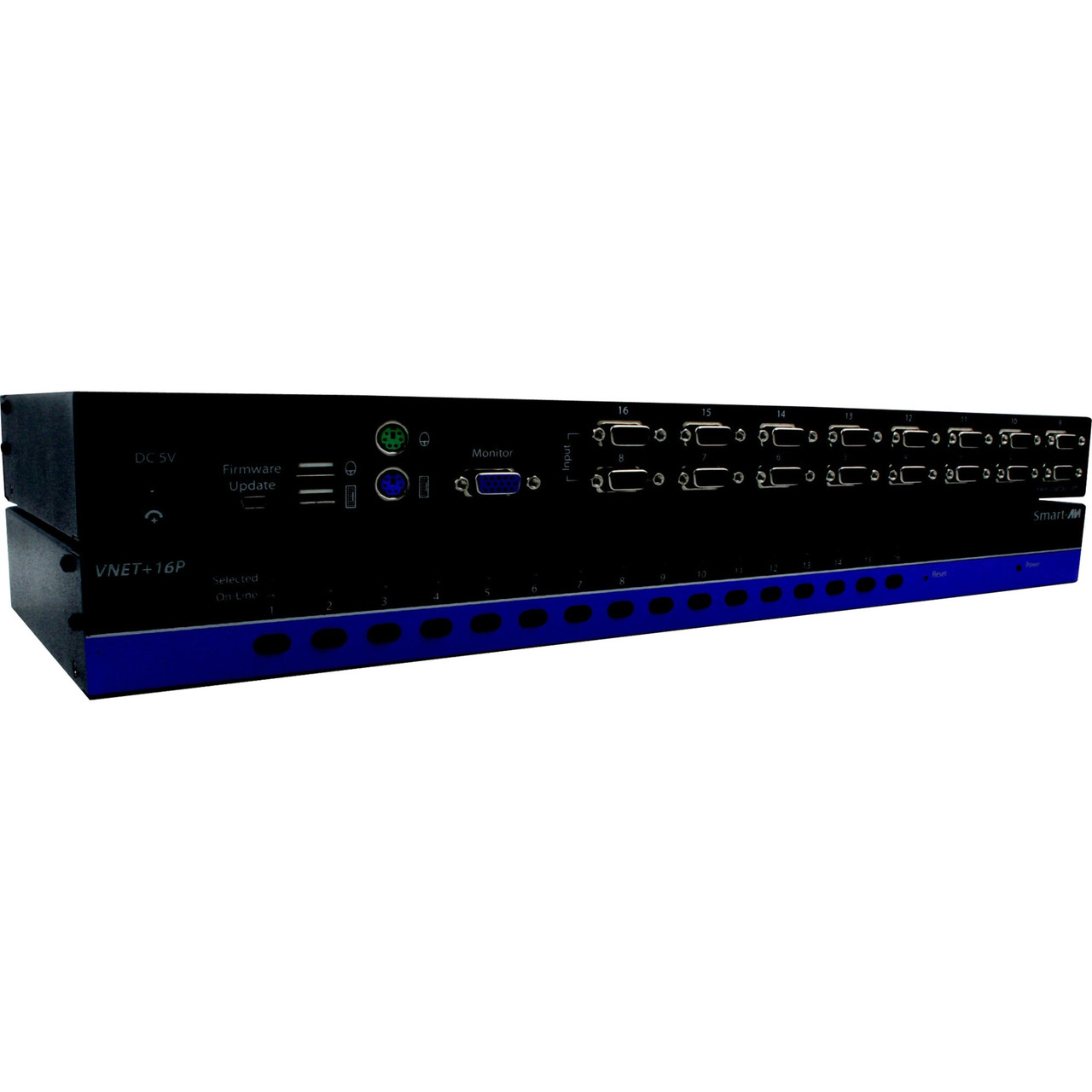 SmartAVI 16-Port WUXGA, USB KVM Switch - VNET+16PS