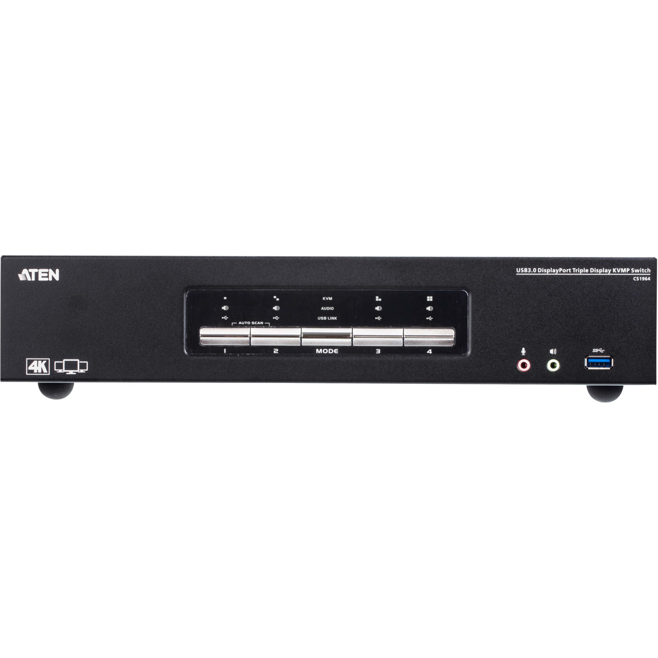 4-Port USB 3.0 DisplayPort Triple Display KVM Switch - Thumbnail 5