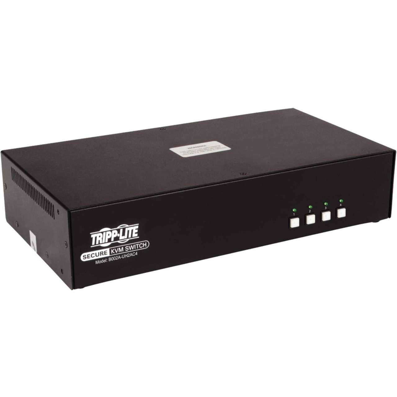 Tripp Lite Secure KVM Switch 4-Port Dual-Monitor HDMI 4K NIAP CAC PP3.0 TAA - 4 Computer(s) - 1 Local User(s) - 3840 x 2160 - 11 x USB - 10 x HDMI - TAA Compliant - B002A-UH2AC4