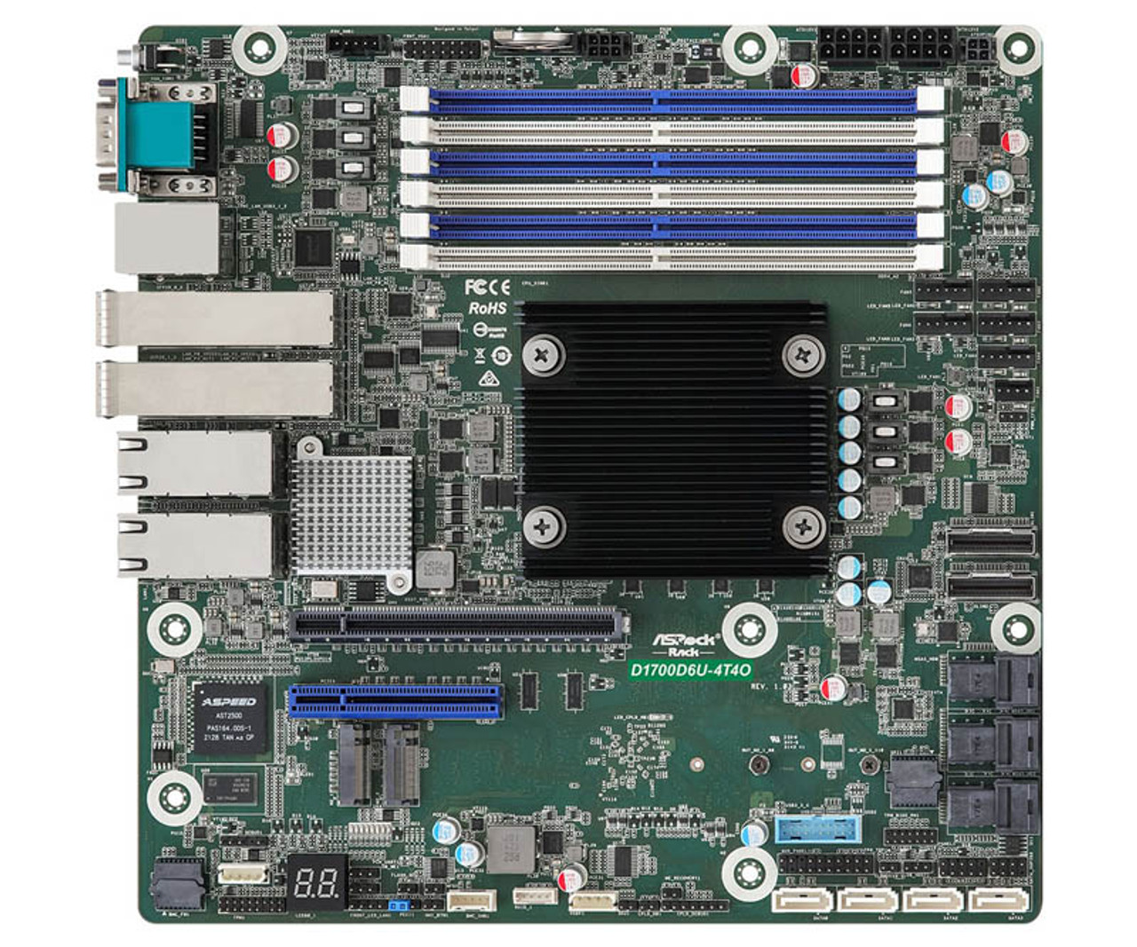 Asrockrack D1700D6U-4T4O MICRO-ATX SERVER MOTHERBOARD Intel