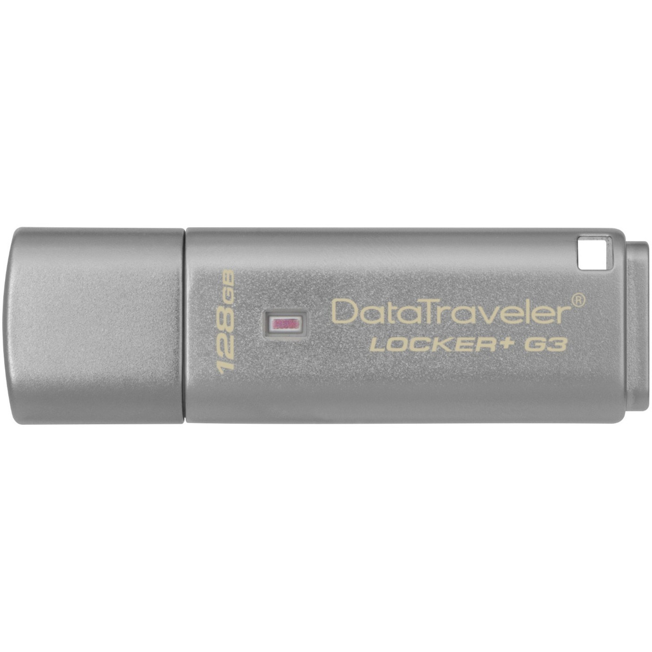 Kingston DataTraveler Locker+ G3 128GB USB 3.0 Type A Flash Drive - DTLPG3/128GB