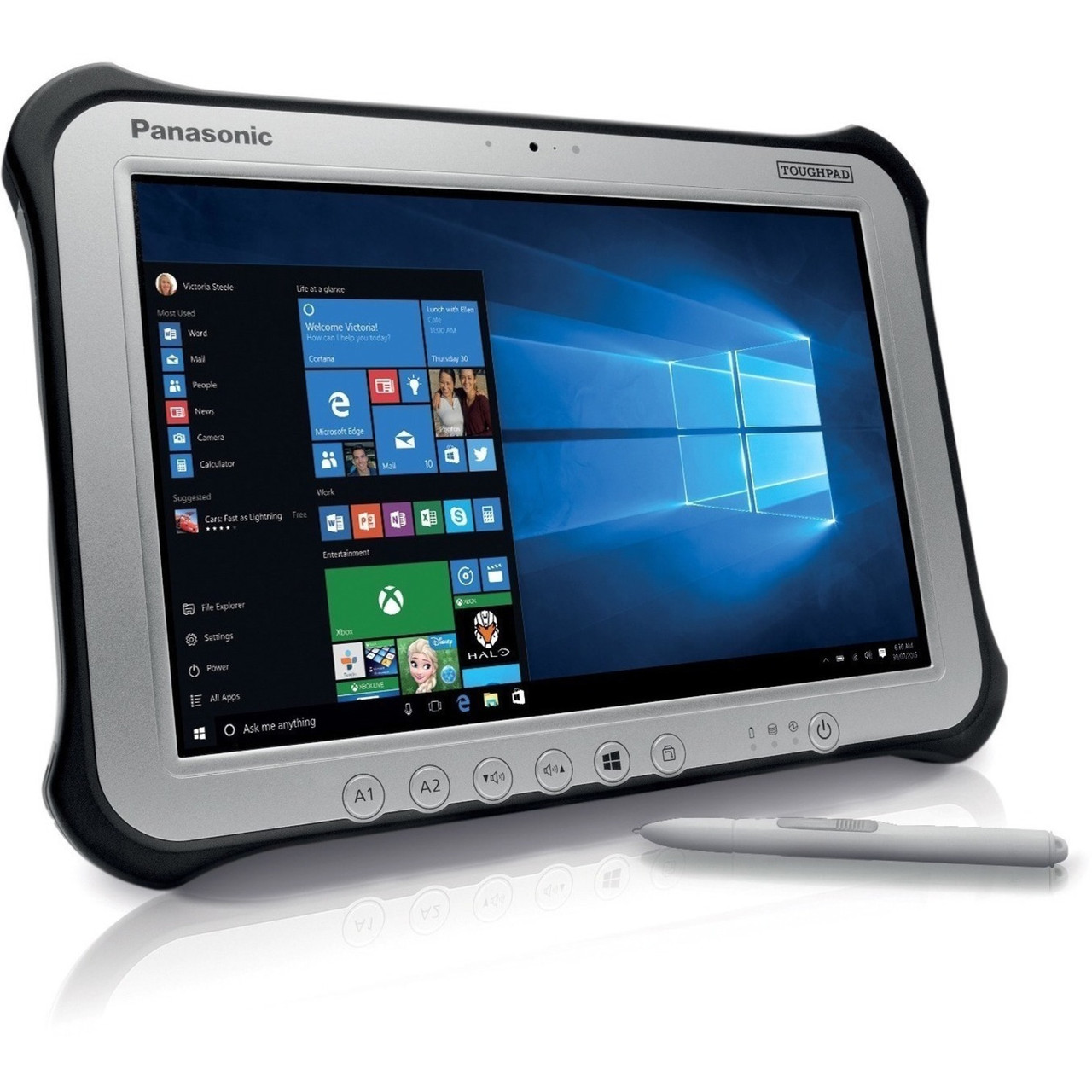Panasonic TOUGHPAD FZ-G1 FZ-G1U2117VM Tablet - 10.1" - Core i5 7th Gen i5-7300U 2.60 GHz - 8 GB RAM - 256 GB SSD - Windows 10 Pro 64-bit - FZ-G1U2117VM