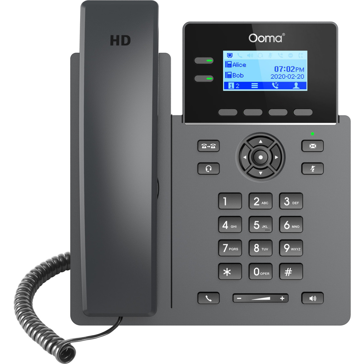 Ooma 2602 IP Phone - Corded - Corded - Desktop, Wall Mountable - OOMA2602