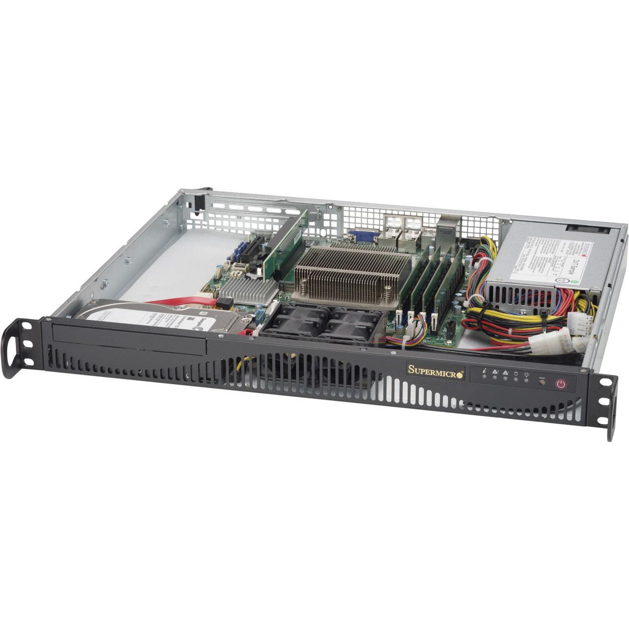 SuperMicro SuperServer 5019S-ML Barebone System - 1U Rack-mountable - Socket H4 LGA-1151 - 1 x Processor Support - SYS-5019S-ML