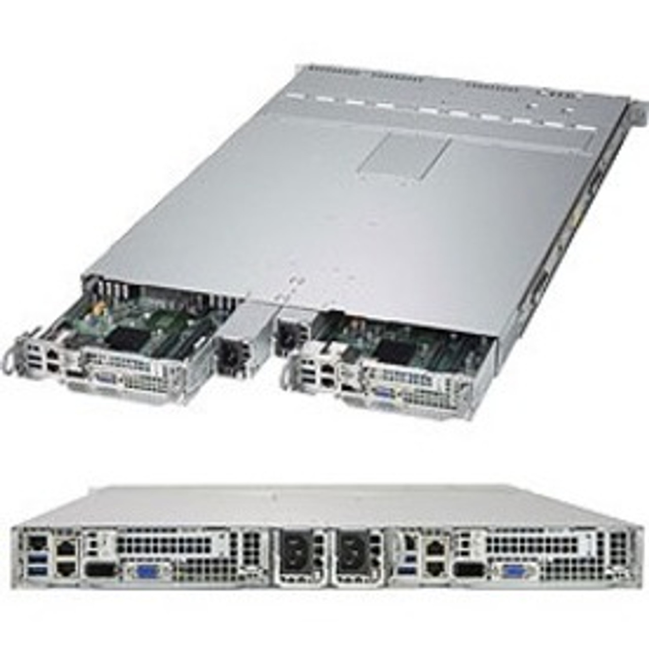 SuperMicro SuperServer 1028TP-DC0R Barebone System - 1U Rack-mountable - Socket LGA 2011-v3 - 2 x Processor Support - SYS-1028TP-DC0R