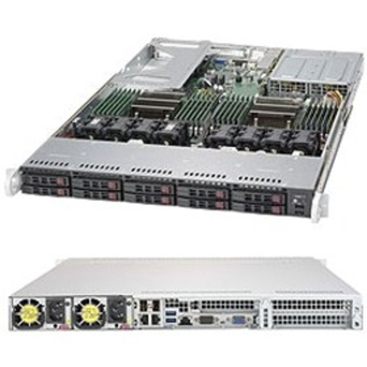 Supermicro SuperServer 1028U-E1CRTP+ Barebone System - 1U Rack-mountable - Socket LGA 2011-v3 - 2 x Processor Support - SYS-1028U-E1CRTP+