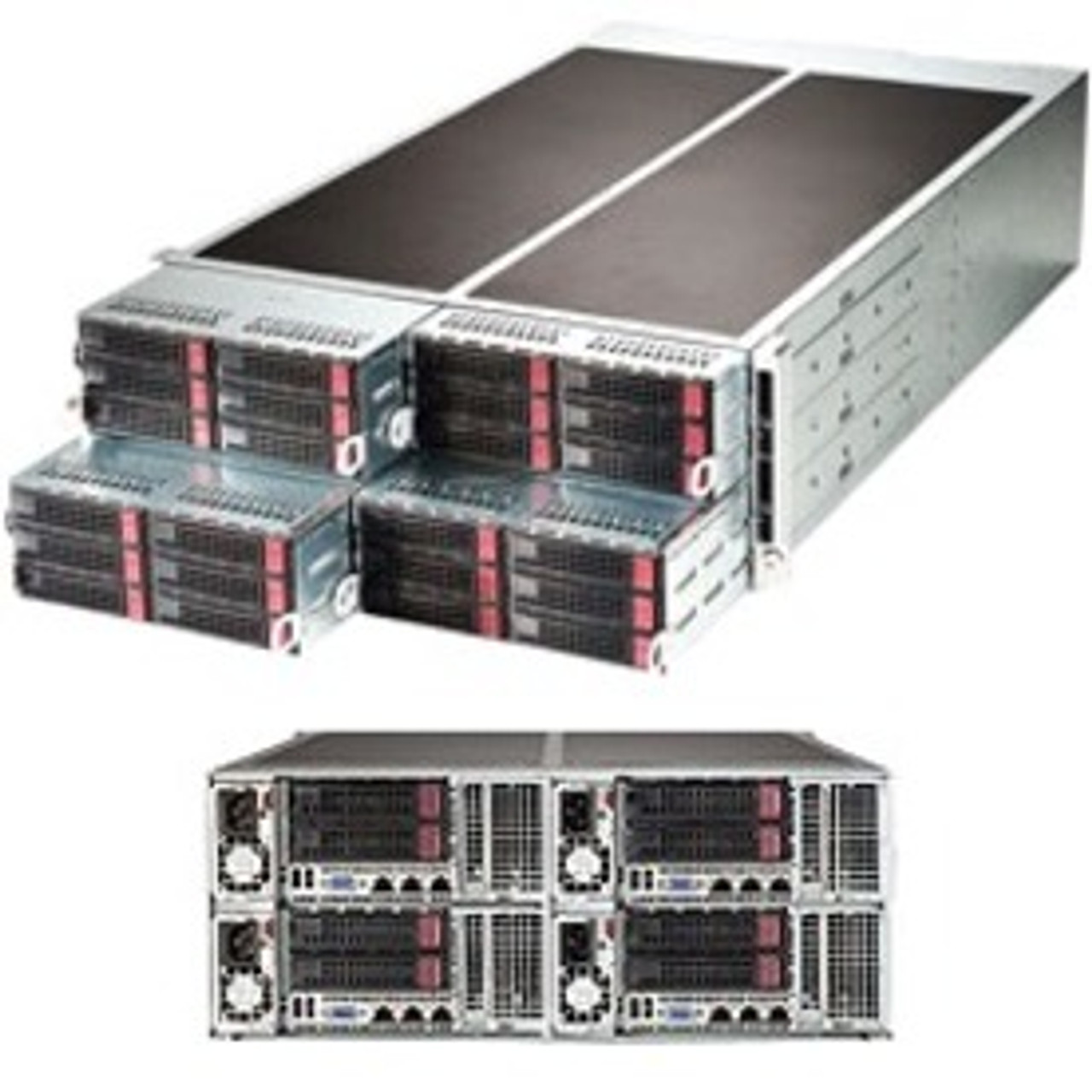 Supermicro SuperServer F628R3-RC0BPT+ Barebone System - 4U Rack-mountable - Socket LGA 2011-v3 - 2 x Processor Support - SYS-F628R3-RC0BPT+