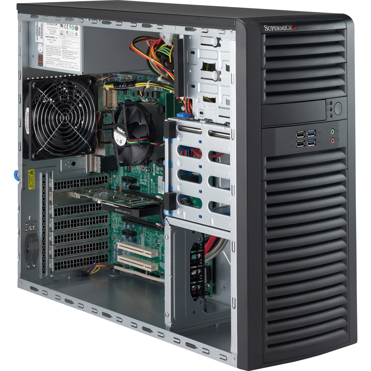 SuperMicro SuperWorkstation 5039A-IL Barebone System - Mid-tower - Socket H4 LGA-1151 - 1 x Processor Support - SYS-5039A-IL