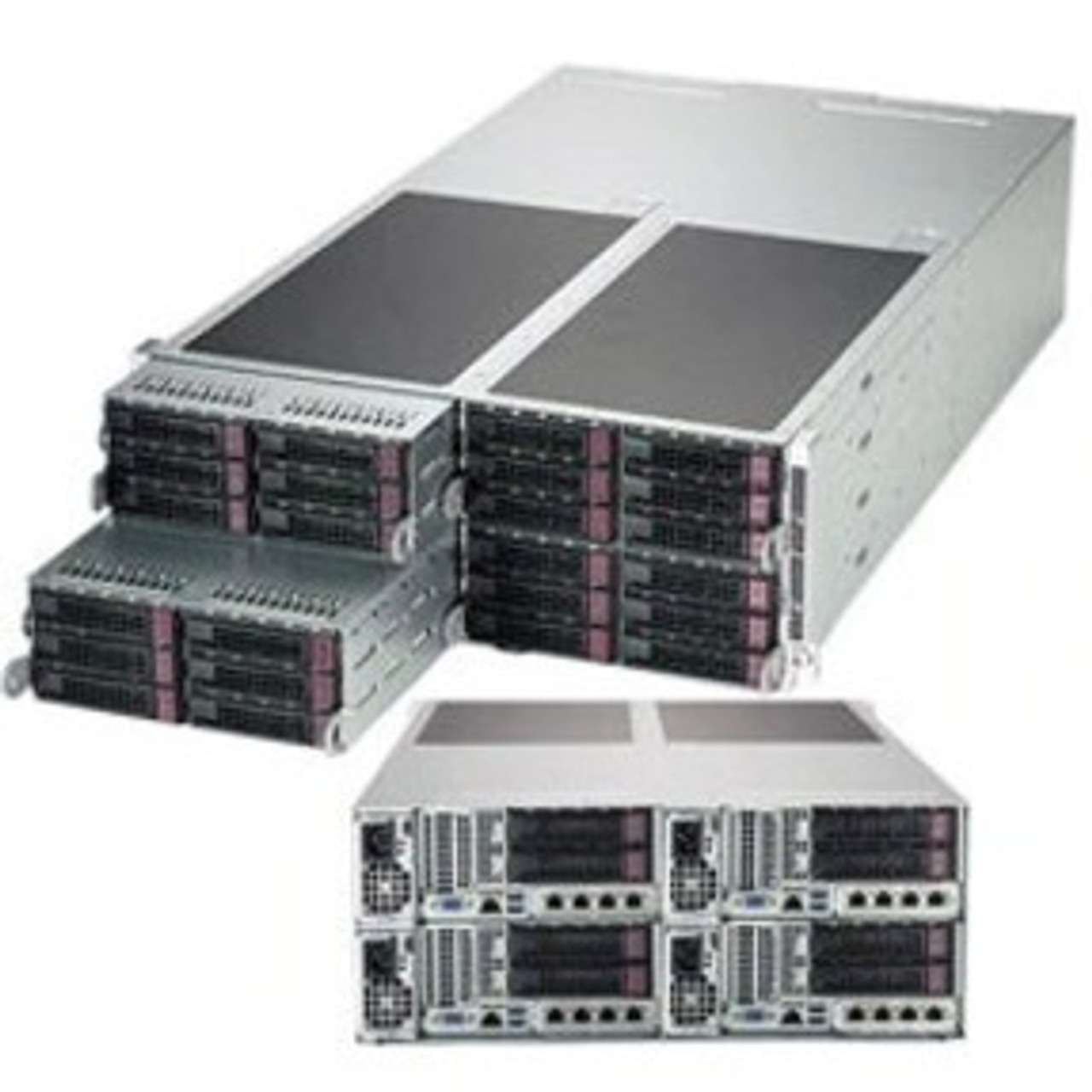 Supermicro SuperServer F629P3-RC0B Barebone System - 4U Rack-mountable - Socket P LGA-3647 - 2 x Processor Support - SYS-F629P3-RC0B