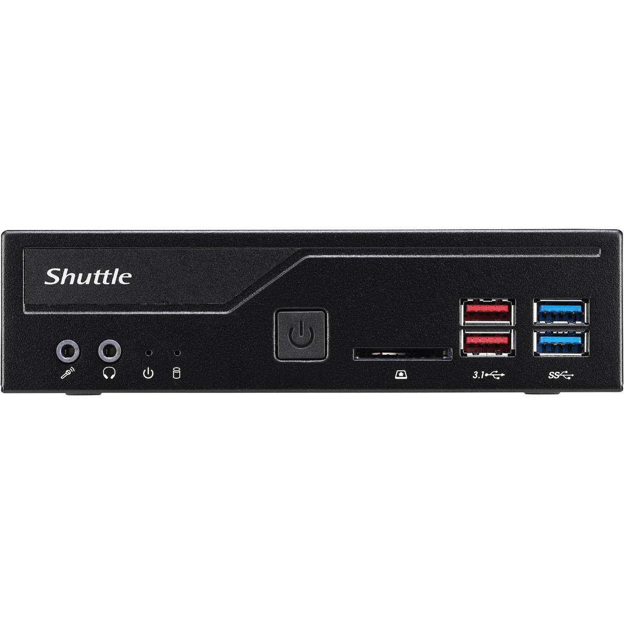 Shuttle XPC slim DH370 Barebone System - Slim PC - Socket H4 LGA-1151 - 1 x Processor Support - DH370