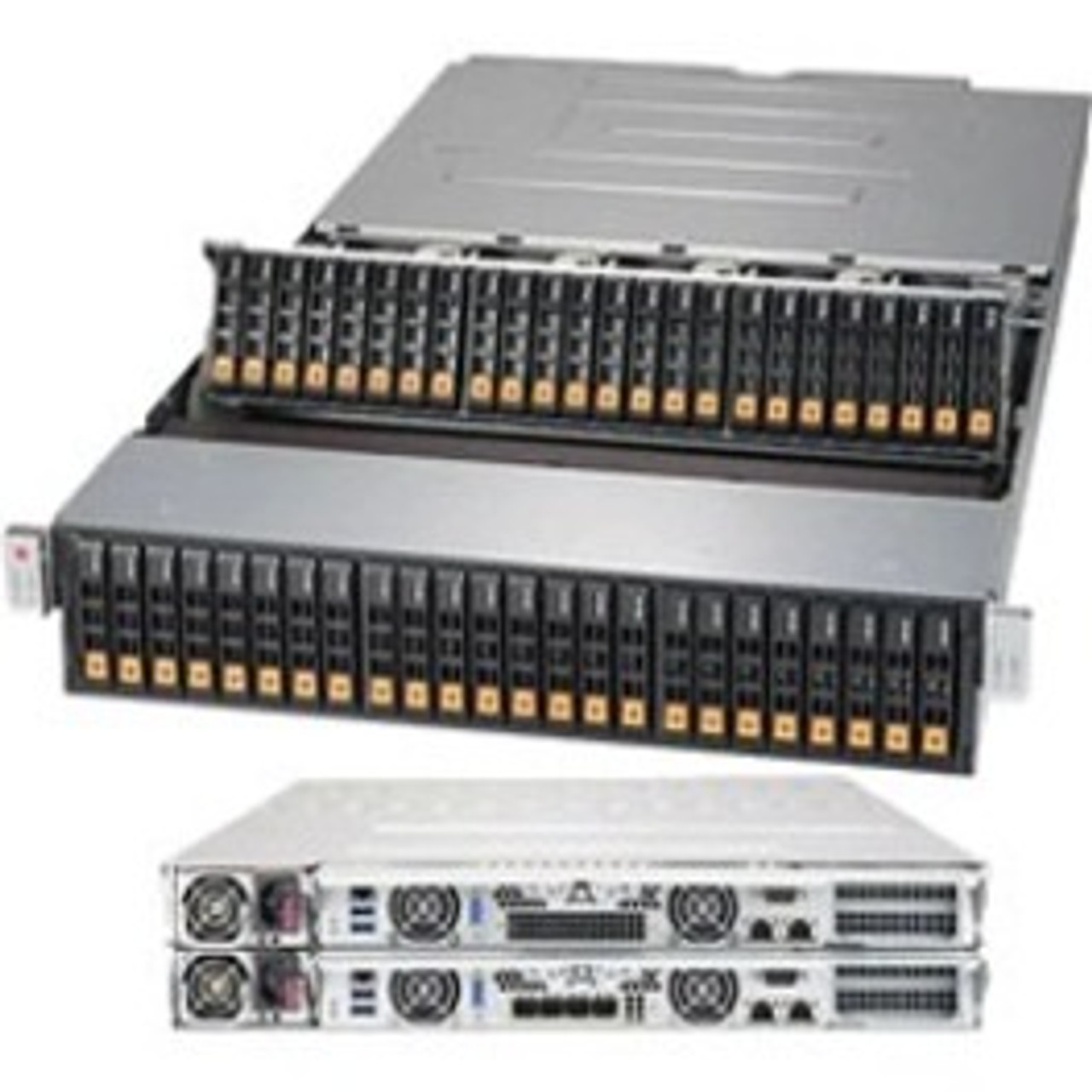 Supermicro SuperStorage 2028R-DN2R48L Barebone System - 2U Rack-mountable - Socket R3 LGA-2011 - 2 x Processor Support - SSG-2028R-DN2R48L