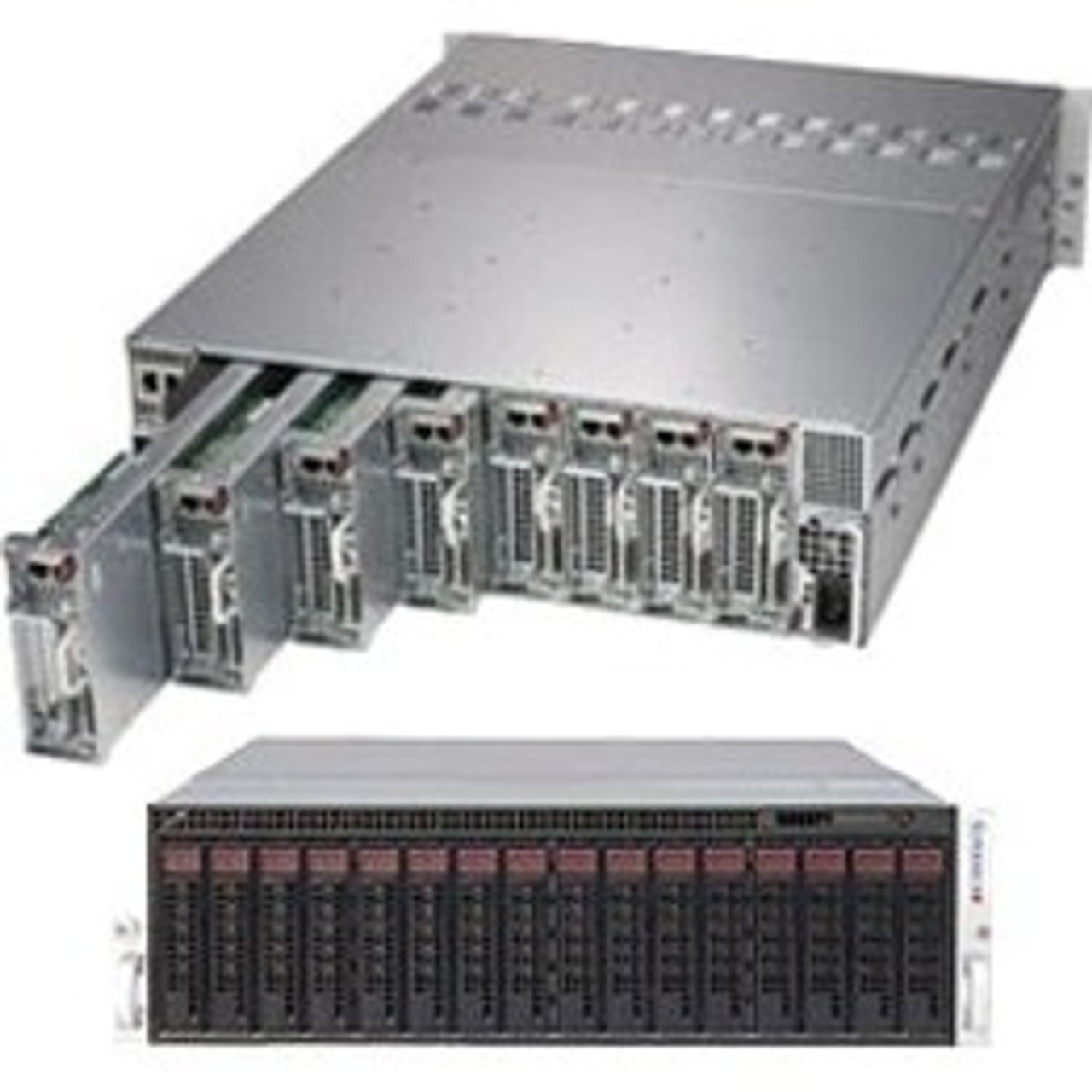 Supermicro SuperServer 5039MP-H8TNR Barebone System - 3U Rack-mountable - Socket P LGA-3647 - 1 x Processor Support - SYS-5039MP-H8TNR