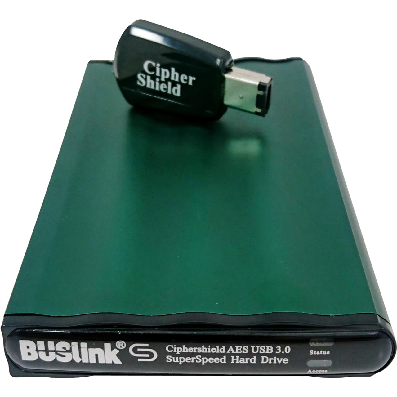 Buslink 3.84TB FIPS 140-2 256-bit AES USB 3.0 USB-Powered Slim Portable  Hardware Encrypted External Solid State Drive with Aluminum Alloy Case