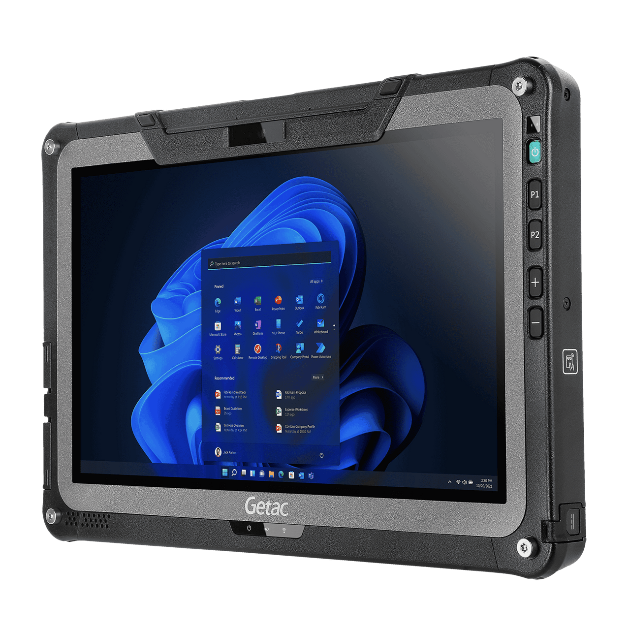 Getac F110 G5 TAA-i5-8265U 1.6GHz, 11.6(W/out Webcam), Win10 Pro x64 w/16GB RAM + TAA, 512GB PCIe SSD, SR (FHD LCD+ Touchscreenstylus), US PC, (W/out Rear Camera), WiFi + BT, Barcode Reader, CAC Reader, 3yb2b