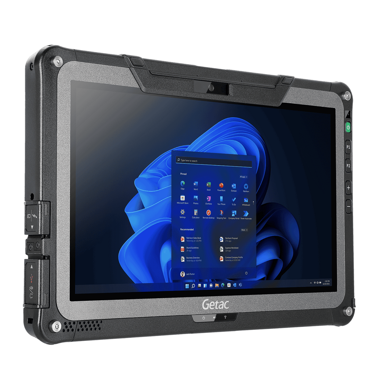 Getac F110 G6 - i5-1135G7, 11.6inch (Without Webcam), WIN10 Pro x64, 8G+TAA, 512GB PCIe SSD, SR (Full HD LCD+TS+Hard Tip stylus), US Power Cord, (W/o Rear Camera), WiFi+BT +Dedicated GPS/Glonass+Passthru, RS232 + RJ45, Smt Cd Rdr - FP2BL6JA46MA