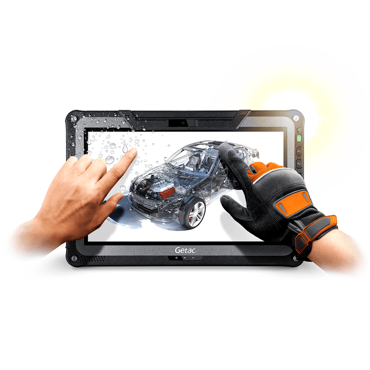 Getac F110 G6 - i5-1135G7, 11.6inch (Without Webcam), WIN10 Pro x64, 8G+TAA, 512GB PCIe SSD, SR (Full HD LCD+TS+Hard Tip stylus), US Power Cord, (W/o Rear Camera), WiFi+BT +Dedicated GPS/Glonass+Passthru, RS232 + RJ45, Smt Cd Rdr - FP2BL6JA46MA