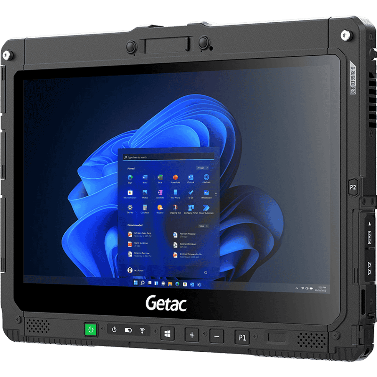 Getac K120 G2, i5-1135G7, W/ Hello Cam + Tablet Hard Handle, Win11 PROx64 + 16GB, 256GB, SR FHD LCD+TS+Rear Camera+stylus, US Power cord, (No Keyboard Dock), Wifi+BT+4G LTE(EM7511), GPS, PT, Fingerprint