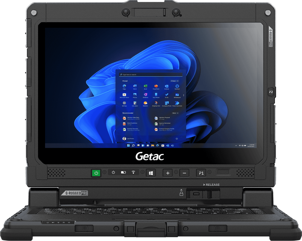 Getac K120 G2, i7-1165G7, W/Hello Cam, Win11 PROx64 + 16GB, 256GB, SR FHD LCD+TS+Rear Camera+stylus, US Power cord, (No Keyboard Dock), Wifi + BT + GPS/Glonass +PT