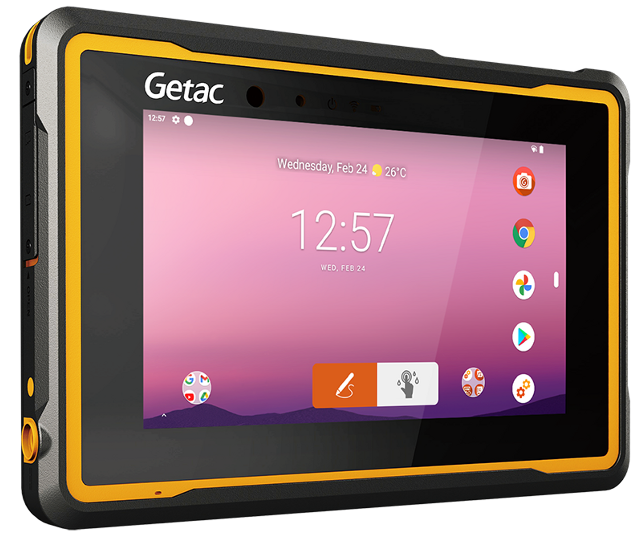 Getac ZX70 G2 - Snapdragon 660 1.95 GHz, Webcam, Android+4GB RAM+64GB Storage, Laser Barcode Reader, SR LCD+TS, US Power, Rear Camera, WIFI+BT+GPS / Glonass+4G LTE (EM7455), Pogo Dock Connector+ANSI, 3 YR B2B Warranty - Z1C72NDA5OYX