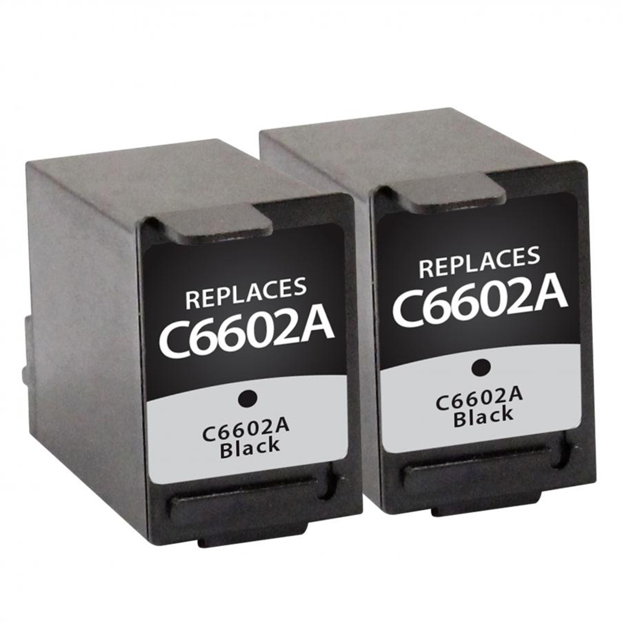 CIG HP C6602A 2-Pack Black Ink Cartridges