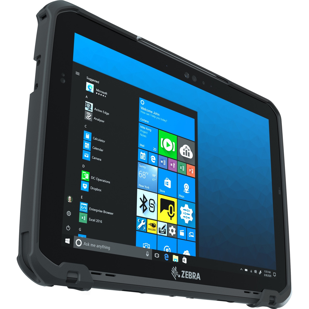 Zebra ET85 Rugged Tablet - 12" QHD - Core i5 11th Gen i5-1130G7 Quad-core (4 Core) 1.80 GHz - 8 GB RAM - 128 GB SSD - Windows 10 Pro 64-bit - 4G - ET85B-3P5A1-000-HZ