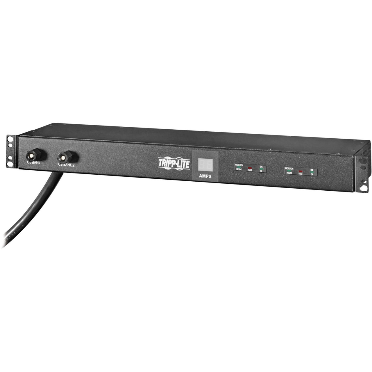 Tripp Lite 2.9kW SinglE-hase Local Metered PDU with ISOBAR Surge Protection, 120V, 3840 Joules, 12 NEMA 5-5/20R Outlets, L5-0P Input, 15 ft. Cord, 1U Rack=ount -PDUMH30-SO