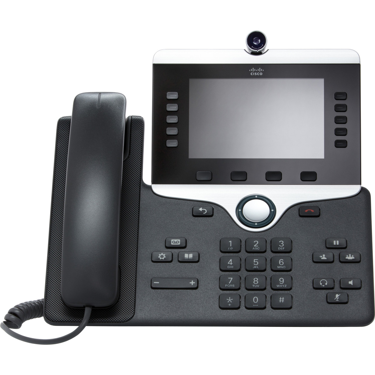 Cisco 8845 IP Phone - Corded/Cordless - Corded - Bluetooth - Wall Mountable, Tabletop - Charcoal - TAA Compliant - CP-8845-3PW-NA-K9=