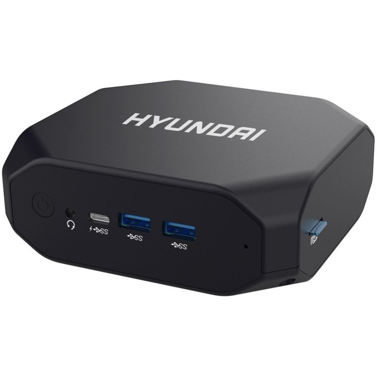 Hyundai Mini PC, Windows 10 Pro, Intel Core-i3, 8GB RAM, 256GB M.2 SSD, 2 HDMI Ports, Supports 2.5" SATA SSD Slot, VESA Mount Included, AC WiFi - HMB10P01