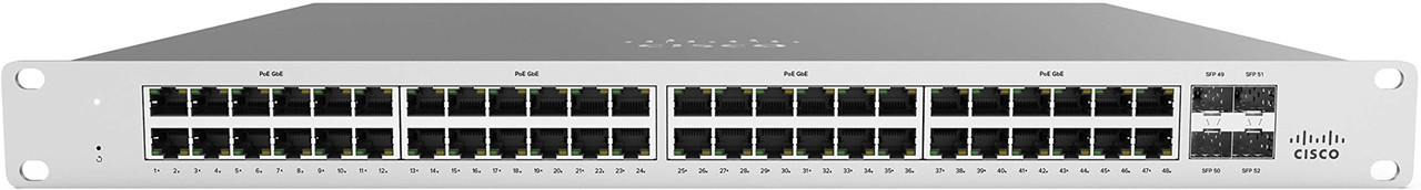 Meraki MS120-48 1G L2 Cloud Managed 48x GigE Switch