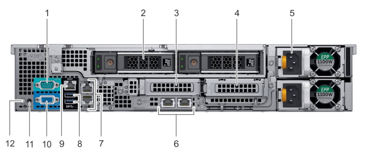 Dell PowerEdge R540 (Xeon Silver 4210R 6x16GB RDIMM 3x480GB SSD SATA H730P Controller 3Yr NBD - 48642527