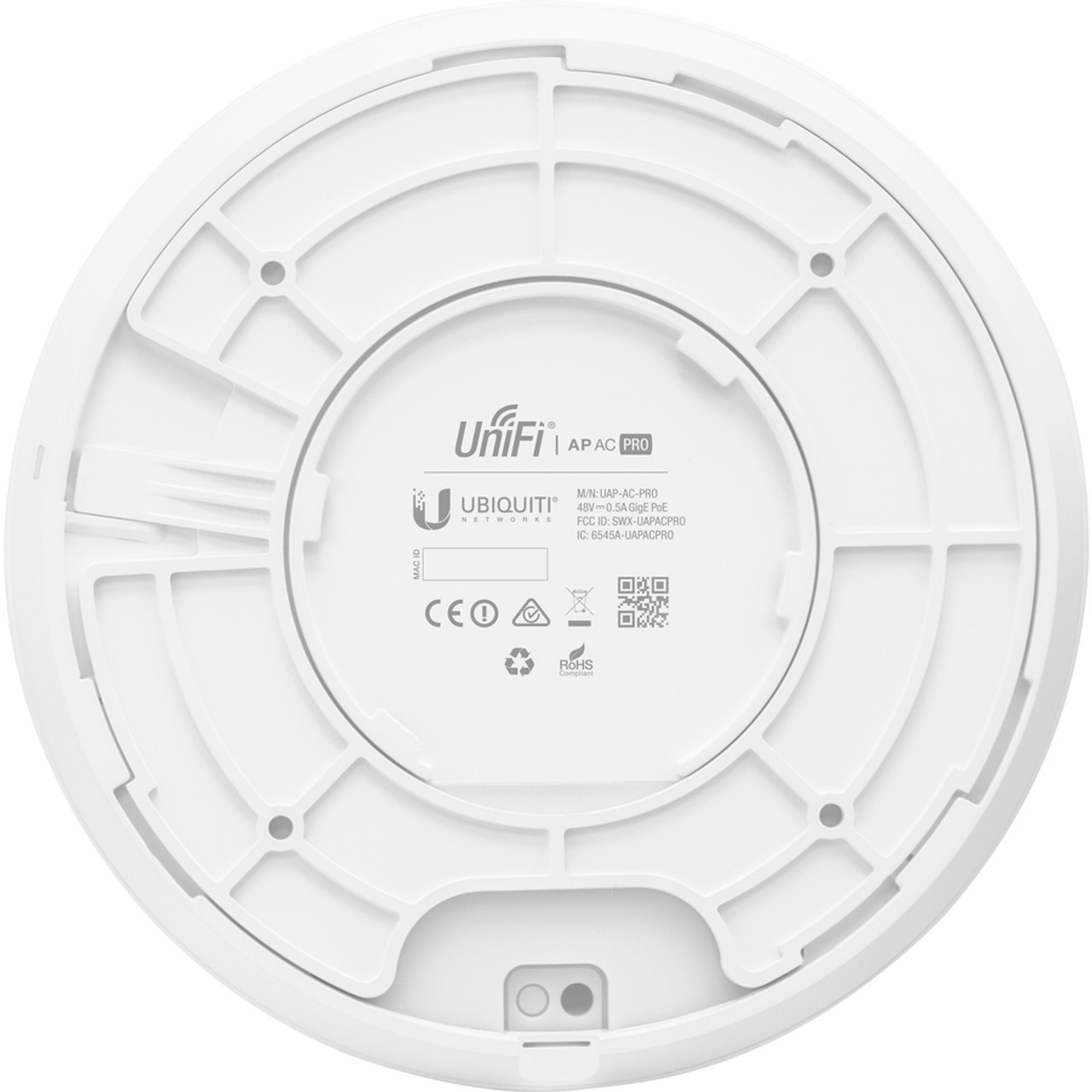 Ubiquiti UniFi UAP-AC-PRO IEEE 802.11ac 1.27 Gbit/s Wireless Access Point -  2.40 GHz 5 GHz - MIMO Technology - 2 x Network (RJ-45) - Gigabit Ethernet -  Wall Mountable Ceiling Mountable - 1 Pack