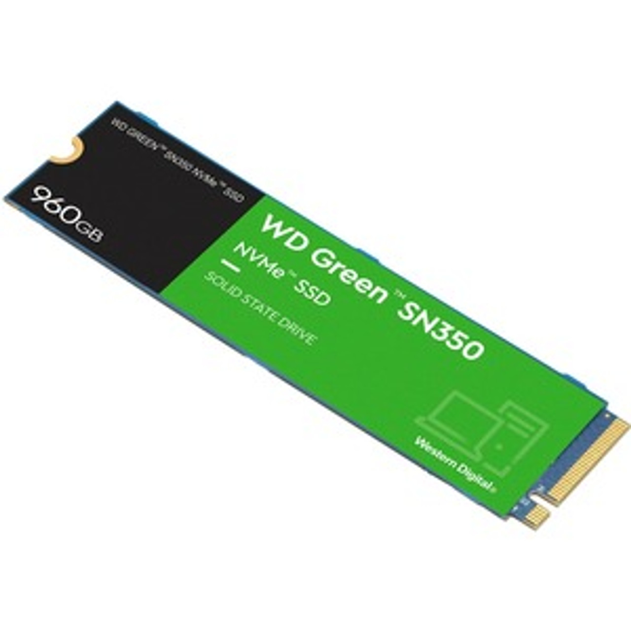 WD Green SN350 WDS960G2G0C 960 GB Solid State Drive - M.2 2280 Internal -  PCI Express NVMe (PCI Express NVMe 3.0 x4) - Desktop PC Device Supported - 