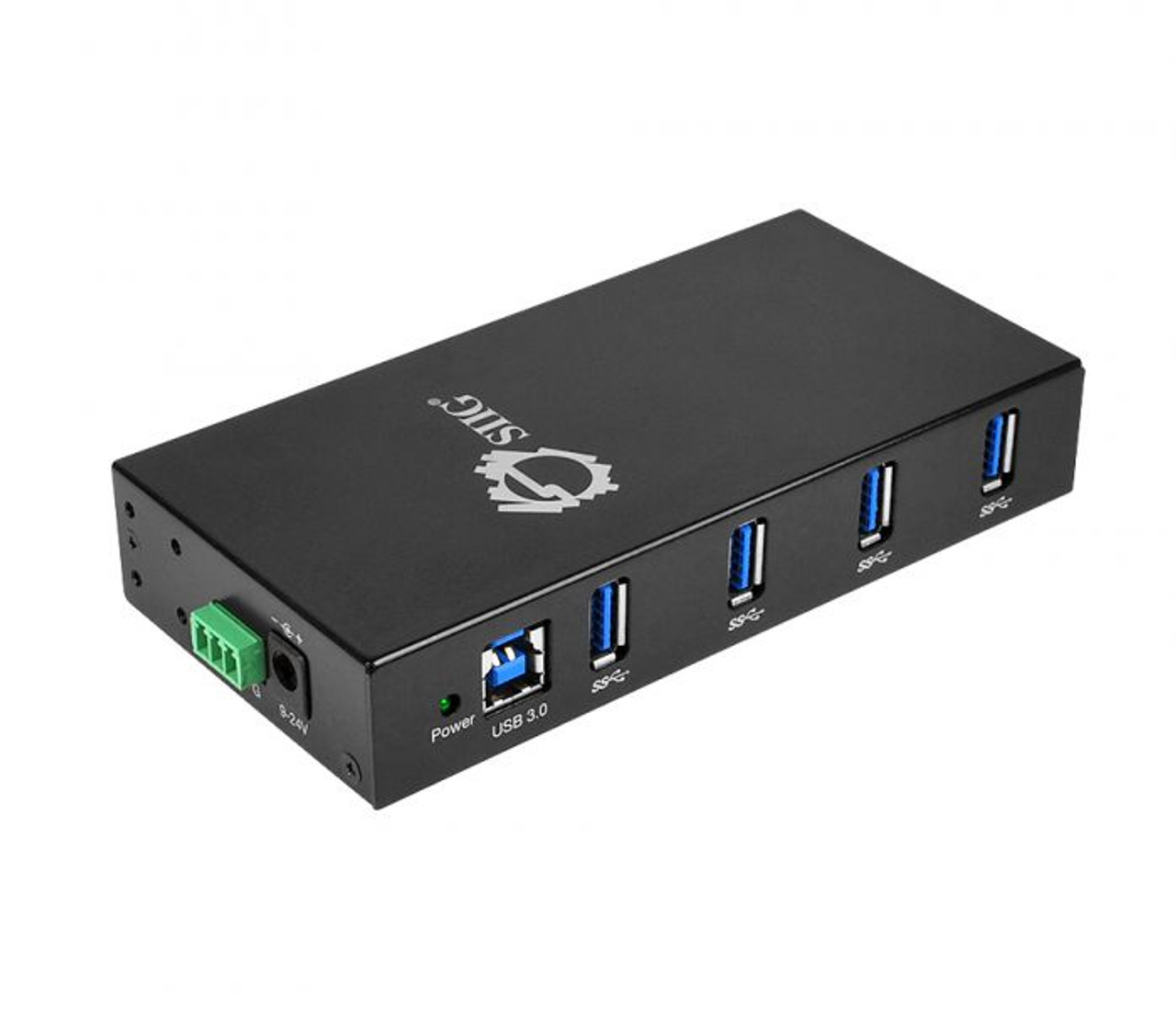SIIGs 4-Port Industrial USB 3.0 Hub with 15KV ESD Protection adds 4 USB 3.0 ports to your system from a single USB port, enabling additional USB device connections.  It delivers SuperSpeed USB data transfer rate up to 5Gb/s, offers built-in 15KV