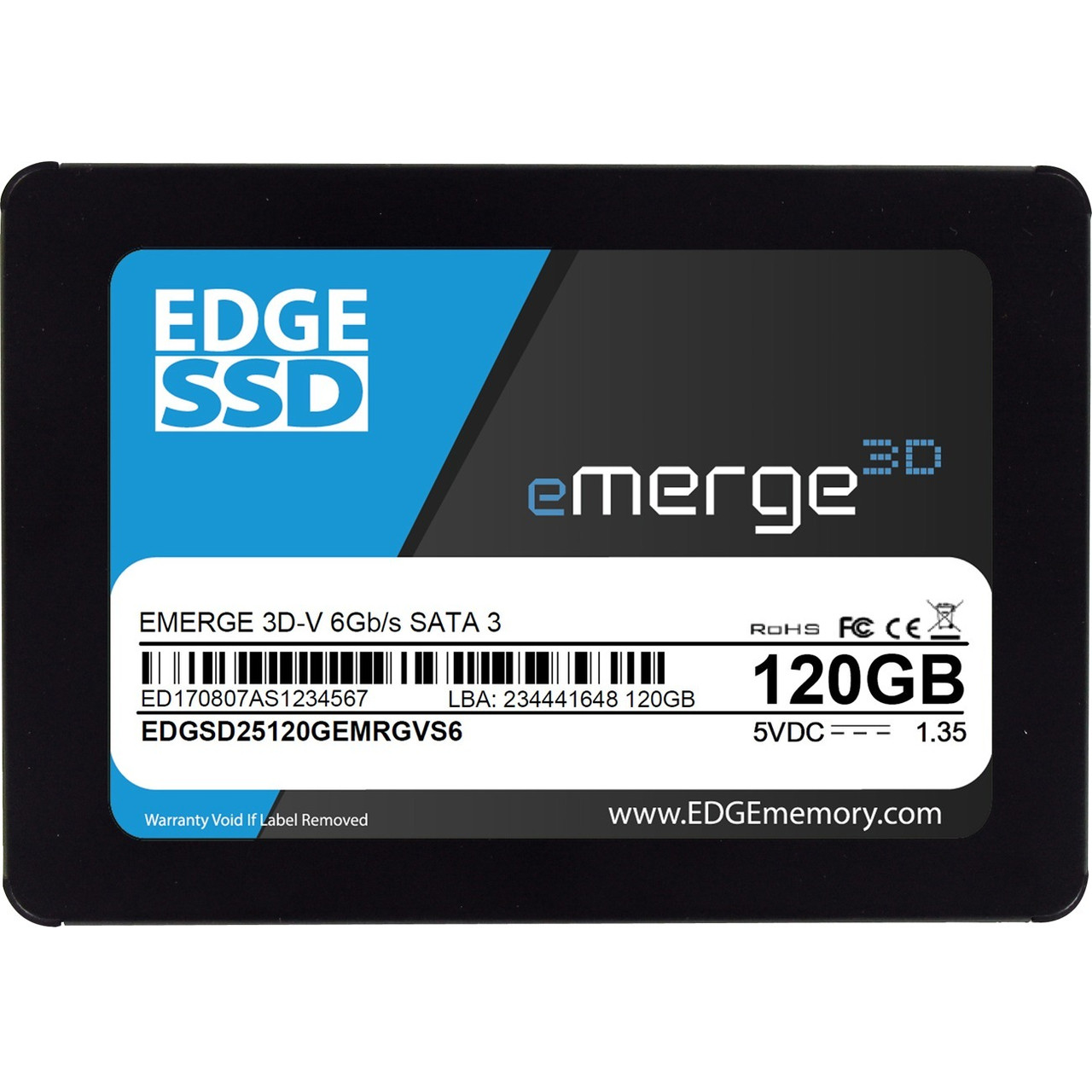 120GB 2.5 EMERGE 3D-V SSD - SATA 6GB/S