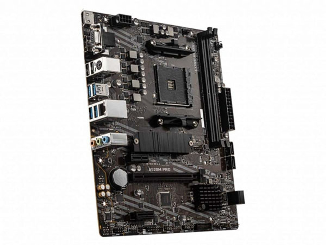 MSI A520M PRO Desktop Motherboard AMD A520 Chipset Socket AM4