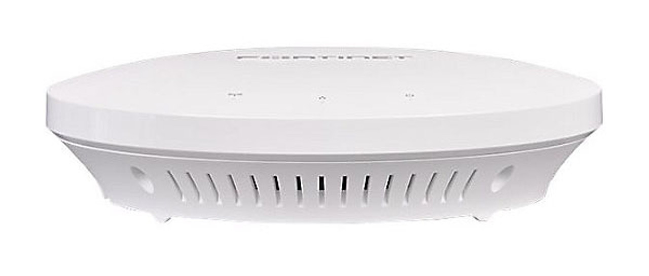 Fortinet Indoor Cloud or FortiGate Managed wireless AP-2xGE RJ45 port, 802.11 a b g n ac WAVE 2, dual concurrent dual band (2.4GHz 5GHz), 4x4 MIMO, Ceiling wall mount kit included, Power adapter not included. Region Code N.