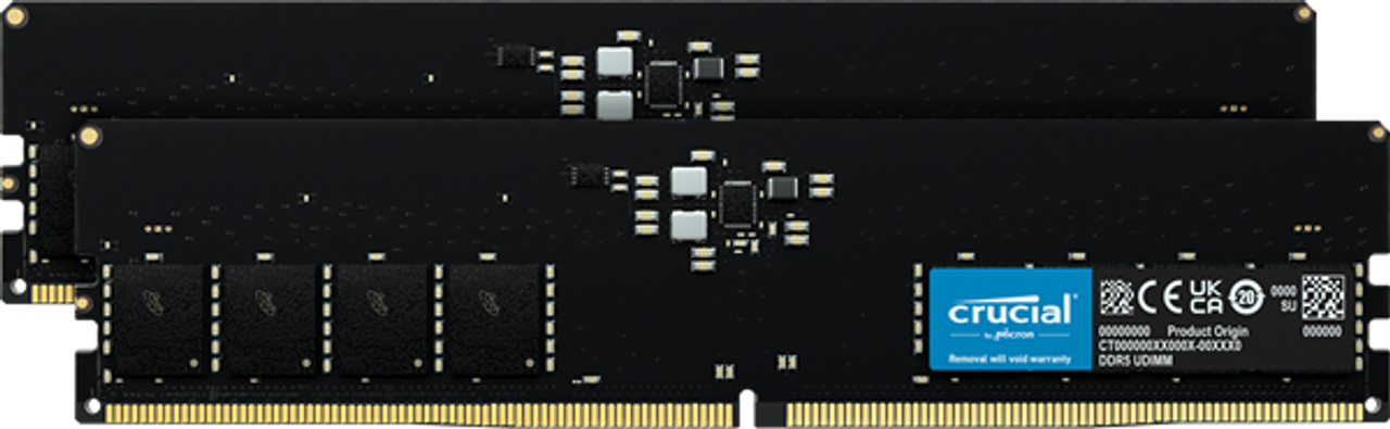 32GB Kit (2x16GB) DDR5-4800 UDIMM CL40 (16Gbit)