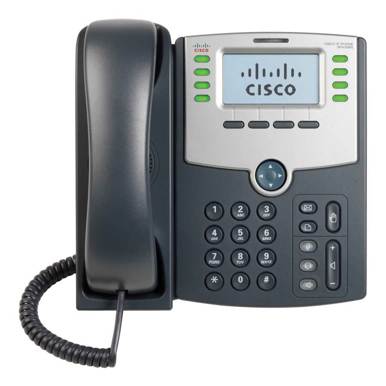 CISCO 8- LINE IP Phone with 2-PORT SWITCH, PoE AND LCD DISPLAY
