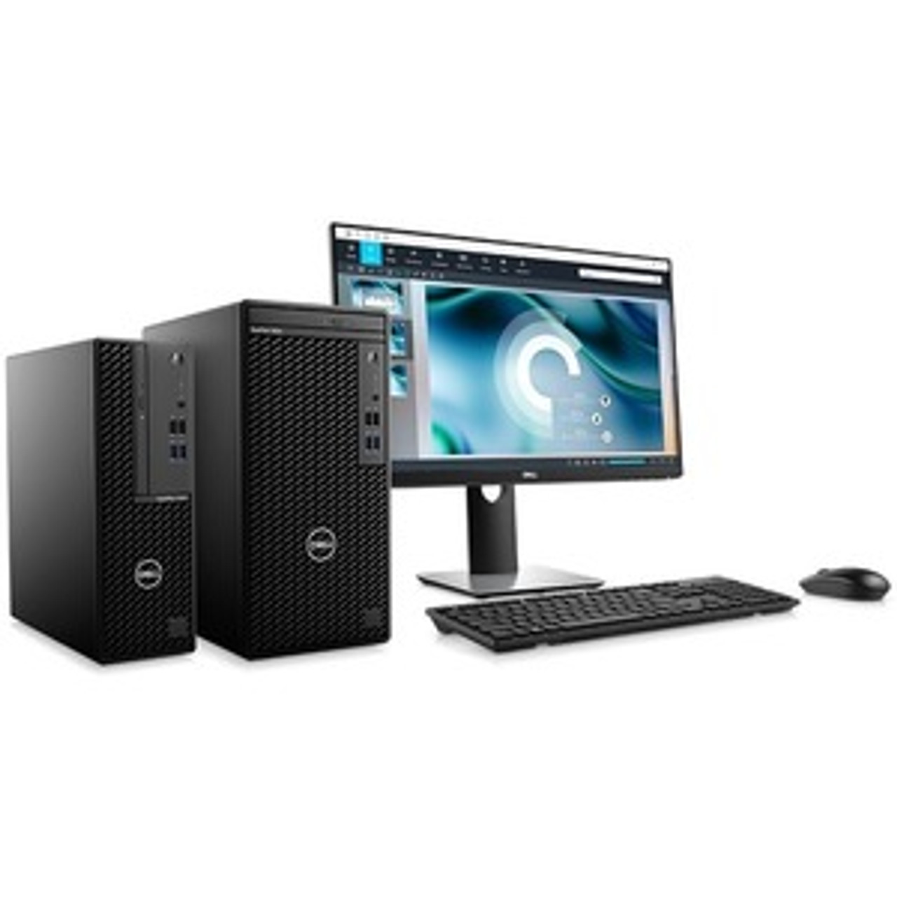 Dell OptiPlex 3000 3080 Desktop Computer - Intel Core i5 10th Gen i5-10505 Hexa-core (6 Core) 3.20 GHz - 8 GB RAM DDR4 SDRAM - 256 GB NVMe M.2 PCI Express M.2 SSD - Small Form Factor - Black - Windows 10 Pro - Intel DDR4 SDRAM