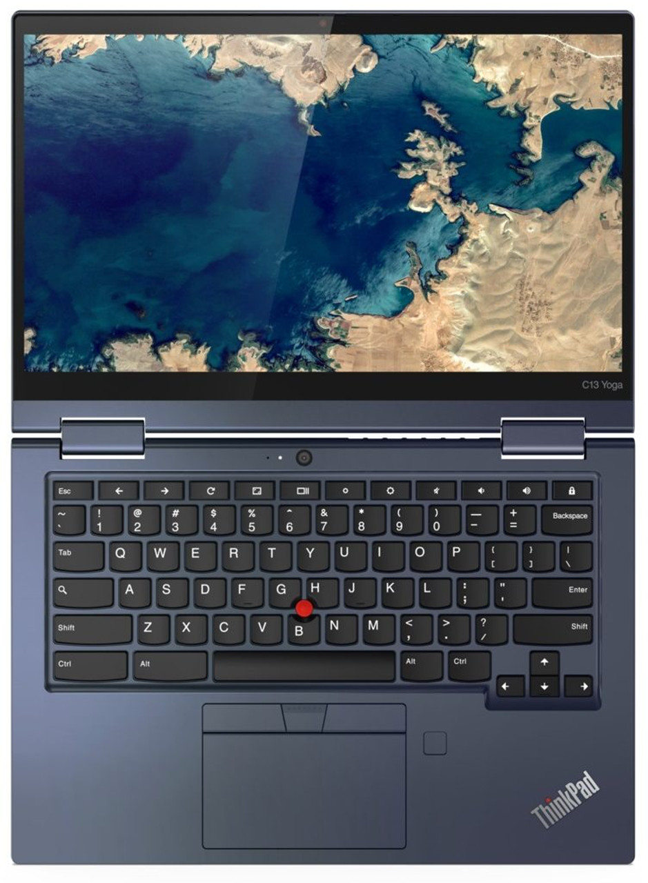 Lenovo THINKPAD Lenovo C13 Yoga  Gen 1 Chromebook, AMD Ryzen 7 3700C (2.30GHz, 2MB), 13.3 1920x1080 Multitouch, Google Chrome, 16.0GB, 1x256GB SSD, M.2 2280, PCIe Gen3x4 NVMe, TLC, WiFi AX200 2x2, 720p HD Camera, 4 Cell Li-Pol 51Wh, 1 Year Depot